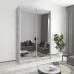 Шафа-купе дводверна Mebel Star Стандарт AL 160х45х240 см Бетон (MBS-3831)