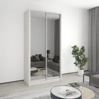Шафа-купе дводверна Mebel Star Стандарт AL 120х45х240 см Аляска сірий (MBS-3836)