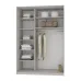 Шкаф-купе двухдверный Mebel Star Стандарт AL 170х60х240 см Дуб сонома (MBS-3877) Шкаф-купе двухдверный Mebel Star Стандарт AL 170х60х240 см Дуб сонома (MBS-3877)