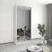 Шафа-купе дводверна Mebel Star Стандарт AL 110х60х240 см Аляска сірий (MBS-3898)