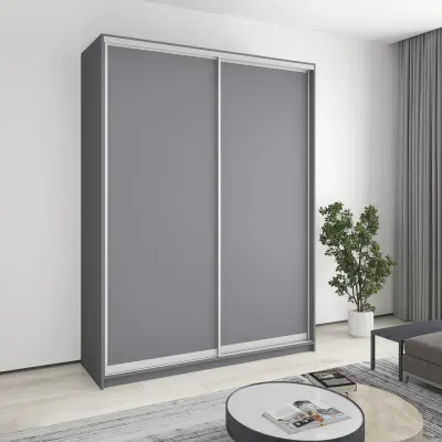 Шкаф-купе двухдверный Mebel Star Уни AL 180х60х240 см Антрацит (MBS-3925)