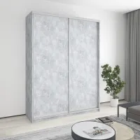 Шкаф-купе двухдверный Mebel Star Уни AL 180х45х240 см Бетон (MBS-3940)