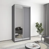 Шкаф-купе двухдверный Mebel Star Уни AL 120х45х240 см Антрацит (MBS-3963)