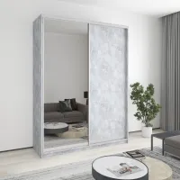 Шафа-купе дводверна Mebel Star Уни AL 180х60х240 см Бетон (MBS-3985) Шафа-купе дводверна Mebel Star Уни AL 180х60х240 см Бетон (MBS-3985)