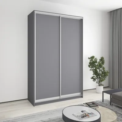 Шкаф-купе двухдверный Mebel Star Комбо AL 150х60х240 см Антрацит (MBS-4072)