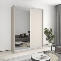 Шафа-купе дводверна Mebel Star Комбо AL 180х60х240 см Кашемір (MBS-4139) Шафа-купе дводверна Mebel Star Комбо AL 180х60х240 см Кашемір (MBS-4139)