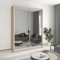 Шкаф-купе двухдверный Mebel Star Комбо AL 180х45х240 см Дуб сонома (MBS-4163) Шкаф-купе двухдверный Mebel Star Комбо AL 180х45х240 см Дуб сонома (MBS-4163)