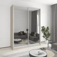 Шкаф-купе двухдверный Mebel Star Комбо AL 180х45х240 см Кашемир (MBS-4167)