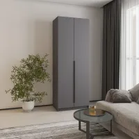 Шафа розпашна Mebel Star Оскар 80х52х220 см Антрацит (MBS-4450)