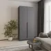 Шафа розпашна Mebel Star Оскар 100х52х220 см Антрацит (MBS-4490)