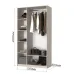 Шафа розпашна Mebel Star Оскар 120х52х220 см Аляска білий (MBS-4532)