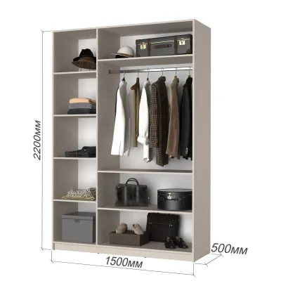 Шкаф распашной Mebel Star Оскар 150х52х220 см Аляска белый (MBS-4612) Шкаф распашной Mebel Star Оскар 150х52х220 см Аляска белый (MBS-4612)