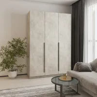 Шафа розпашна Mebel Star Оскар 150х52х220 см Бетон (MBS-4631)