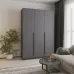 Шафа розпашна Mebel Star Оскар 150х52х220 см Антрацит (MBS-4640)