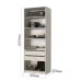 Шафа розпашна Mebel Star Оскар 80х52х260 см Аляска сірий (MBS-4809) Шафа розпашна Mebel Star Оскар 80х52х260 см Аляска сірий (MBS-4809)