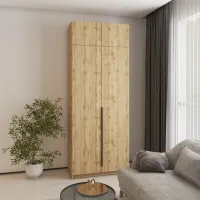 Шафа розпашна Mebel Star Оскар 100х52х260 см Дуб тахо (MBS-4828) Шафа розпашна Mebel Star Оскар 100х52х260 см Дуб тахо (MBS-4828)