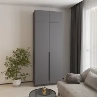 Шафа розпашна Mebel Star Оскар 100х52х260 см Антрацит (MBS-4830)
