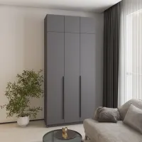 Шафа розпашна Mebel Star Оскар 120х52х260 см Антрацит (MBS-4910)