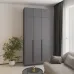 Шафа розпашна Mebel Star Оскар 120х52х260 см Антрацит (MBS-4910)