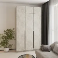 Шафа розпашна Mebel Star Оскар 150х52х260 см Бетон (MBS-4931)