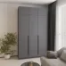 Шафа розпашна Mebel Star Оскар 150х52х260 см Антрацит (MBS-4940)