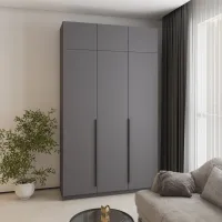 Шафа розпашна Mebel Star Оскар 150х52х260 см Антрацит (MBS-4970) Шафа розпашна Mebel Star Оскар 150х52х260 см Антрацит (MBS-4970)
