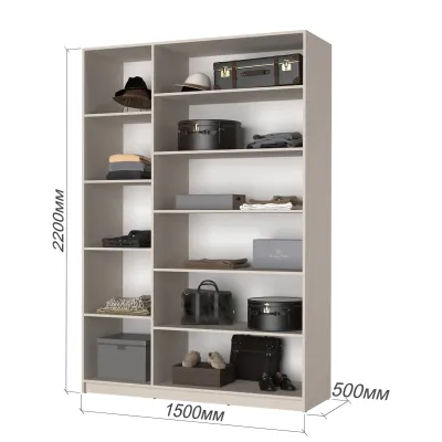 Шафа розпашна Mebel Star Оскар 150х52х260 см Кашемір (MBS-4985) Шафа розпашна Mebel Star Оскар 150х52х260 см Кашемір (MBS-4985)