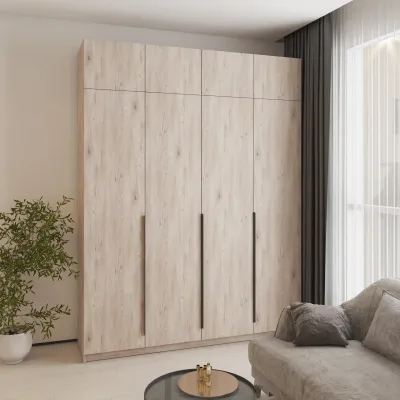 Шафа розпашна Mebel Star Оскар 200х52х260 см Аляска сірий (MBS-5069)