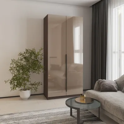 Шафа розпашна Mebel Star Оскар 100х52х220 см Дуб рістрето/Латте (MBS-5174)