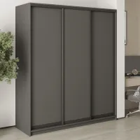 Шкаф-купе трехдверный Mebel Star Стандарт BG 180х45х210 см Антрацит (MBS-8232)