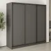 Шафа-купе тридверна Mebel Star Стандарт BG 210х60х210 см Антрацит (MBS-8241)