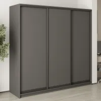 Шкаф-купе трехдверный Mebel Star Стандарт BG 220х60х210 см Антрацит (MBS-8242)