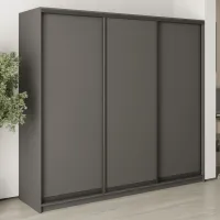 Шкаф-купе трехдверный Mebel Star Стандарт BG 230х60х210 см Антрацит (MBS-8243)