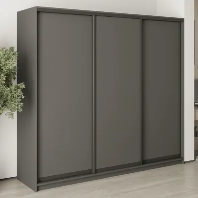 Шкаф-купе трехдверный Mebel Star Стандарт BG 230х60х210 см Антрацит (MBS-8243)