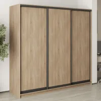 Шкаф-купе трехдверный Mebel Star Стандарт BG 220х45х210 см Дуб сонома (MBS-8248)