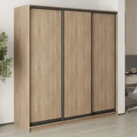 Шкаф-купе трехдверный Mebel Star Стандарт BG 200х60х210 см Дуб сонома (MBS-8252) Шкаф-купе трехдверный Mebel Star Стандарт BG 200х60х210 см Дуб сонома (MBS-8252)
