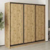 Шкаф-купе трехдверный Mebel Star Стандарт BG 220х45х210 см Дуб тахо (MBS-8320) Шкаф-купе трехдверный Mebel Star Стандарт BG 220х45х210 см Дуб тахо (MBS-8320)