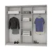 Шкаф-купе трехдверный Mebel Star Стандарт BG 220х45х210 см Антрацит (MBS-8344) Шкаф-купе трехдверный Mebel Star Стандарт BG 220х45х210 см Антрацит (MBS-8344)