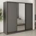 Шкаф-купе трехдверный Mebel Star Стандарт BG 220х45х210 см Антрацит (MBS-8344)