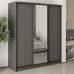 Шкаф-купе трехдверный Mebel Star Стандарт BG 180х60х210 см Антрацит (MBS-8346)