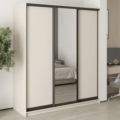 Шафа-купе тридверна Mebel Star Стандарт BG 180х60х210 см Кашемір (MBS-8370)