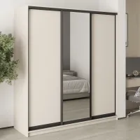 Шафа-купе тридверна Mebel Star Стандарт BG 190х60х210 см Кашемір (MBS-8371)
