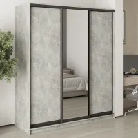 Шафа-купе тридверна Mebel Star Стандарт BG 180х60х210 см Бетон (MBS-8382) Шафа-купе тридверна Mebel Star Стандарт BG 180х60х210 см Бетон (MBS-8382)