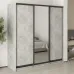 Шкаф-купе трехдверный Mebel Star Стандарт BG 200х60х210 см Бетон (MBS-8384)