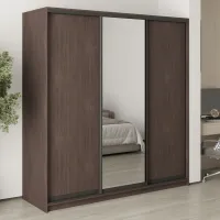 Шкаф-купе трехдверный Mebel Star Стандарт BG 200х45х210 см Дуб ристрето (MBS-8402)