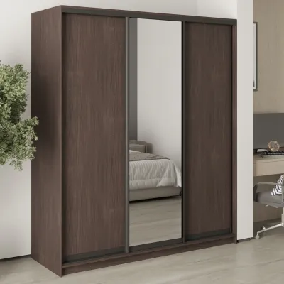 Шафа-купе тридверна Mebel Star Стандарт BG 180х60х210 см Дуб ристрето (MBS-8406)
