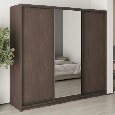 Шафа-купе тридверна Mebel Star Стандарт BG 230х60х210 см Дуб ристрето (MBS-8411)