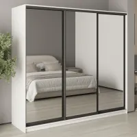 Шкаф-купе трехдверный Mebel Star Стандарт BG 230х45х210 см Аляска белый (MBS-8441) Шкаф-купе трехдверный Mebel Star Стандарт BG 230х45х210 см Аляска белый (MBS-8441)
