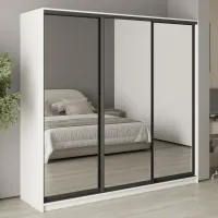 Шкаф-купе трехдверный Mebel Star Стандарт BG 220х60х210 см Аляска белый (MBS-8446)