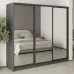 Шафа-купе тридверна Mebel Star Стандарт BG 230х60х210 см Антрацит (MBS-8459)